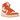Air Jordan 1 Retro AJKO Rush Orange sneakers i vinklet profil med hvid kanvas-base, orange læderdetaljer og det ikoniske AJKO vingelogo