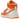Air Jordan 1 Retro AJKO Rush Orange sneakers set fra siden med hvidt lærred og orange læderdetaljer, snørebånd og hvid mellemsål.