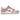 Nike Dunk Low Pink Velvet sneakers i en vinklet visning med lyserøde fløjlsdetaljer, hvid mellemsål og den ikoniske Swoosh på siden