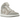 Air Jordan 1 Mid SE Particle Grey sneakers set fra siden med grå ruskindsdetaljer, hvide paneler og sort swoosh-logo samt hvid mellemsål