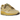 Nike Air Max 1 Travis Scott Cactus Jack Saturn Gold sneakers set fra siden med gule nuancer, tekstureret overdel og ikonisk bagvendt Swoosh