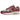 Nike Air Max 1 Patta Waves Maroon sneakers set fra siden med markant bølget bordeaux stænkskærm, grå mesh og synlig Air-enhed i sålen
