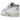 Nike Air Max 1 Patta Waves White sneakers i en skrå profil, der viser den hvide mesh-overdel, bølgede læderpaneler og den ikoniske synlige Air-sål.