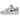 Nike Dunk Low Jackpot sneakers i en klassisk vinklet profil med grå overdel, hvid sål og sorte swoosh-detaljer langs siden