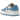 Air Jordan 1 Elevate Low SE University Blue sneakers, sideprofil med lyseblå og hvide læderdetaljer samt den karakteristiske tykke platform-sål.
