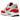 Nike Air Max 1 '86 OG Big Bubble Sport Red sneakers set fra siden med rød mudguard, hvid mesh og synlig Air-stødabsorbering i mellemsålen.