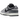 Nike Dunk Low SE Copy Paste sneakers i en sideprofilvisning med grå og sort læderoverdel, unikke grafiske mønstre og en klassisk hvid mellemsål.