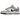 Nike Dunk Low Light Iron Ore sneakers i vinklet profil med grå overlæderpaneler, hvid mellemsål og ikonisk sort Nike swoosh