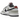 Nike Dunk Low Light Iron Ore sneakers i profilvisning med grå og råhvide læderpaneler, klassisk snørelukning og hvid mellemsål