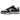 Nike Dunk Low Chenille Swoosh Black Grey sneakers sideprofil i gråt læder med sort chenille-swoosh og hvid mellemsål