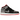 Air Jordan 1 Mid Bred Shadow sneakers sideprofil i sort og gråt læder med perforeret tåboks og rødt detalje ved snørebåndet