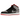 Air Jordan 1 Mid Bred Shadow sneakers i en klassisk vinklet profilvisning med sorte og grå læderpaneler samt rød Jumpman-detalje på pløsen