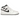 Air Jordan 1 Mid Reverse Panda GS sneakers sideprofil i sort og hvidt læder med sort Swoosh, hvide snørebånd og en gummisål