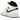 Air Jordan 1 Mid Reverse Panda GS sneakers set fra siden med hvid læderoverdel, sorte overlays, sort swoosh og hvid sål
