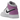 Air Jordan 1 Mid Barely Grape sneakers i en vinklet profil visning med lyse lilla læderoverdel, hvid mellemsål og sort Swoosh-detalje