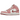 Air Jordan 1 Mid Valentines Day sneakers vinklet udsyn med rød og hvid læderoverdel, snørebånd og ikonisk logo på siden