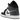 Air Jordan 1 Mid Black White Iron Grey sneakers i profil med hvide, sorte og grå læderpaneler samt klassisk snørelukning og hvid mellemsål