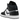 Air Jordan 1 Mid Off Noir Toe sneakers i sideprofil med sort læder-overdel, hvide detaljer, hvid mellemsål og klassisk Nike Swoosh