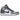 Air Jordan 1 Mid True Blue sneakers i en klassisk vinklet profil med hvidt læder, blå detaljer og en grå hælkappe med sort Jumpman logo.