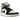 Air Jordan 1 Mid Barons sneakers i en stilfuld sideprofil med sort læderoverdel, grå nuancer og klassisk hvid mellemsål samt Air-dæmpning.