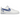 Nike Air Force 1 Low '07 FM Cut Out Swoosh White Game Royal sneakers i sideprofil med hvid læderoverdel og udskåret blåt logo