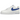 Nike Air Force 1 Low '07 FM Cut Out Swoosh White Game Royal sneakers i sideprofil med hvide læderdetaljer og blåt udskåret swoosh-logo.