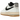 Nike Air Force 1 '07 LX Low Command Force Summit White Black sneakers, set fra siden med hvid overdel, sort swoosh og retro-inspireret pløs