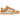 Nike Dunk Low AS Safari Swoosh Kumquat sneakers set fra siden med orangerød overdel, detaljer i safari-print og kontrasterende sort swoosh logo