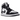 Air Jordan 1 Mid Split Black White sneakers i profil med kontrastfyldt sort og hvidt farveblokdesign i læder med matchende snørebånd og ydersål