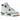 Air Jordan 4 Retro SB Pine Green sneakers set fra siden med hvid læderoverdel, grønne detaljer, synlig Air-enhed og rød Nike SB-logo på hælen.