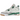 Air Jordan 4 Retro SB Pine Green sneakers set fra siden med hvid læderoverdel, grøn mellemsål, grå detaljer og klassisk Nike Air branding