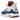 Air Jordan 4 Retro Messy Room sneakers set fra siden med hvidt mesh, blå læderpaneler, røde detaljer og den karakteristiske synlige Air-enhed