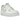 Nike Air Force 1 Low Shadow Sail Light Silver Citron Tint sneakers i en vinklet visning, der viser lagdelt design, nuancer i råhvid, sølv og gul.