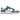 Nike Dunk Low Snakeskin Washed Teal Bleached Coral sneakers set fra siden med detaljer i slangeskinds-tekstur, hvid mellemsål og lyserødt swoosh.