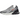 Nike Air Max 270 Grey Fog Team Orange Sail sneakers set fra siden med grå mesh-overdel, orange Swoosh og synlig Air-hælenhed i hvid sål