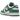 Nike Dunk Low SE Lottery Pack Malachite Green sneakers set fra siden med hvidt læder, grønne paneler og ridset sort Swoosh-logo