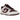 Nike Dunk Low Retro PRM Valentine's Day sneakers i en vinklet visning med beige og rød læderoverdel, røde snørebånd og hvid mellemsål.
