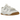 Nike Air Dunk Jumbo Photon Dust Gum Light Brown sneakers sideprofil med grå overdel i læder, forstørret swoosh og en lys gummisål
