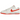 Nike Dunk Low Retro White Picante Red sneakers sideprofil med hvid læderbase, røde detaljer, rødt swoosh-logo og hvide snørebånd