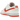Nike Dunk Low Retro White Picante Red sneakers set fra siden med hvid læderbase, røde detaljer, rød swoosh og hvid mellemsål.