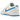 Nike Dunk Low Retro Photo Blue sneakers i en klassisk sideprofil med hvid læderbase, stærke blå overlejringer og hvid gummisål