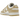 Nike Dunk Low Team Gold sneakers set fra siden med hvid læderbase, guldfarvede overlays, matchende swoosh og hvid mellemsål