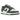 Nike Dunk Low Vintage Green sneakers set fra siden med hvid læderoverdel, mørkegrønne stafferinger, grøn swoosh og matchende grøn gummiydersål.