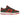 Nike Dunk Low Mystic Red Cargo Khaki sneakers i en sideprofil med rød overdel, mørkegrønne Swoosh-logoer og en slidstærk gummiydersål.