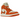 Air Jordan 1 Mid SE Sport Spice sneakers i sidoprofil med hvide og orange læderpaneler, orange swoosh og klassisk hvid mellemsål