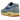 Nike Air Max 1 PRM Dirty Denim sneakers set fra siden med vasket blå denim-overdel, beige mellemsål og klassisk synlig Air-stødabsorbering i hælen