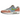 Nike Air Max 1 Light Madder Root Worn Blue sneakers set fra siden med rosa ruskind, blå swoosh og synlig Air-enhed i den hvide mellemsål