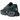 Nike Air Max Dn Black Rage Green sneakers i en vinklet profilvisning med sort overdel, levende grønne detaljer og markant delt Air-sålenhed.