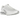 Nike Air Max Dn White Metallic Silver sneakers i vinklet profil med hvid mesh-overdel, sølvfarvede detaljer og synlig Dynamic Air-sålenhed.