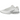 Nike Air Max Dn White Metallic Silver sneakers i en vinklet visning med hvid mesh-overdel, sølvfarvede detaljer og den karakteristiske Air Dn-sål.